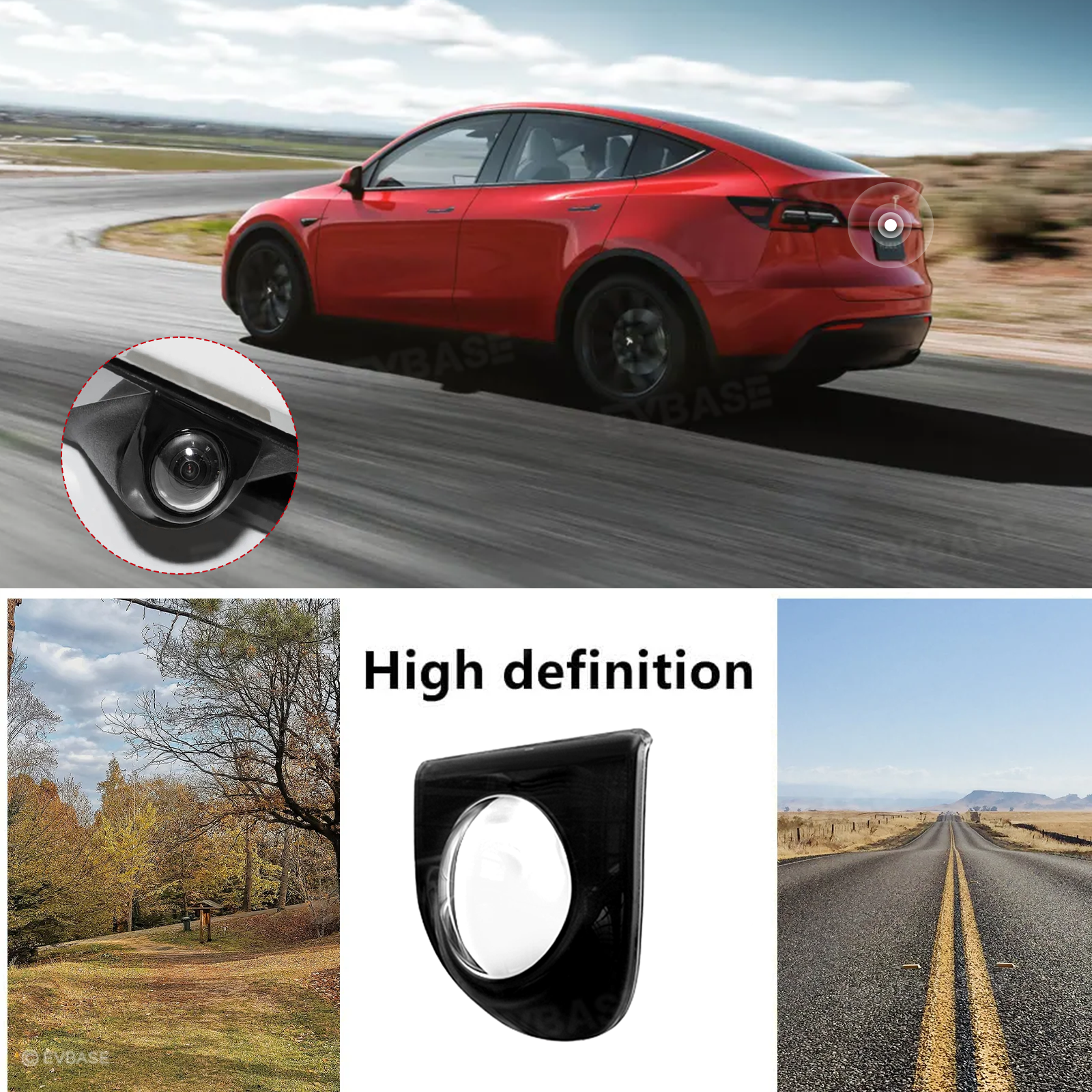 Model Y Rear Camera Lens Guard Protector ABS Camera Protective Cover Scratch Protection