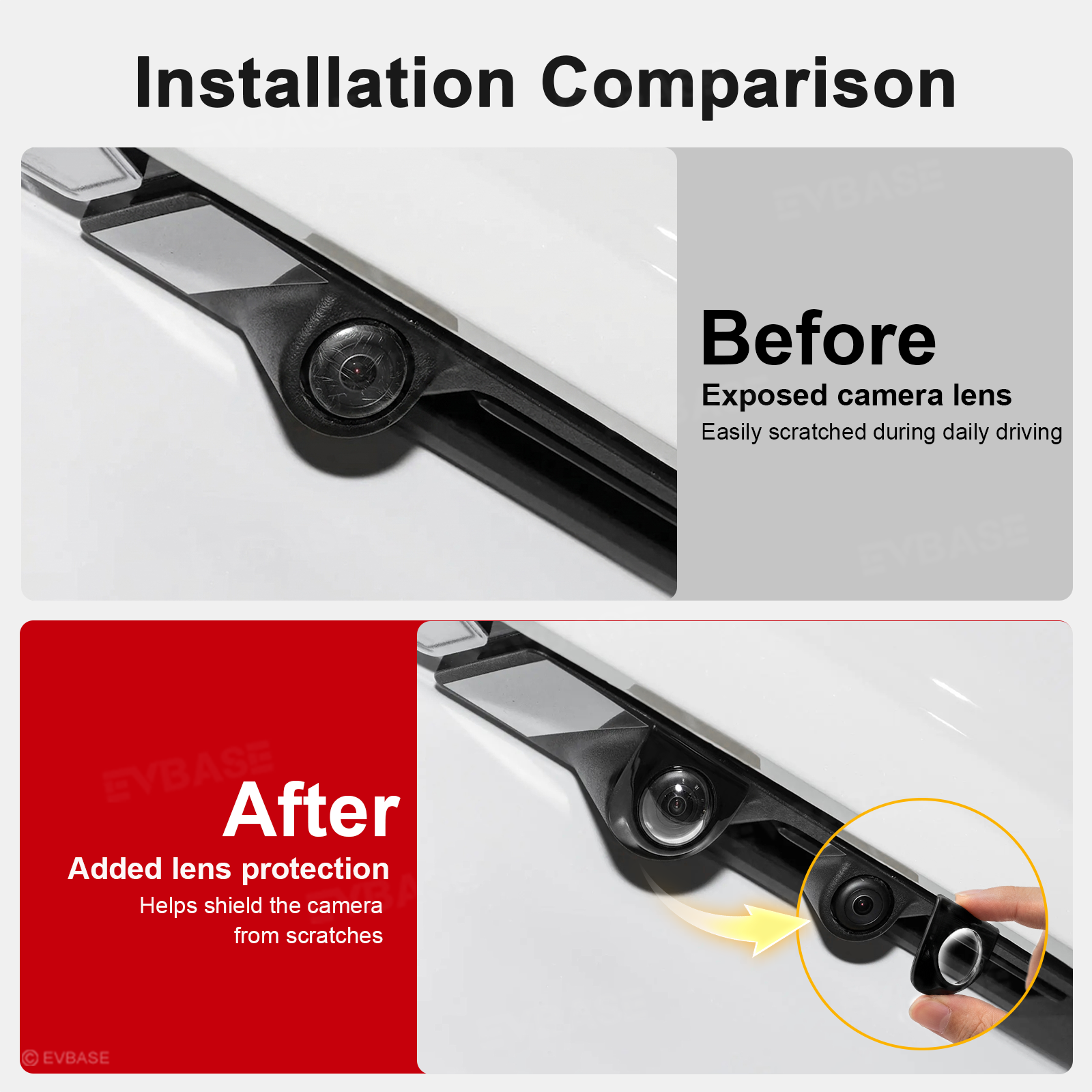 Model Y Rear Camera Lens Guard Protector ABS Camera Protective Cover Scratch Protection