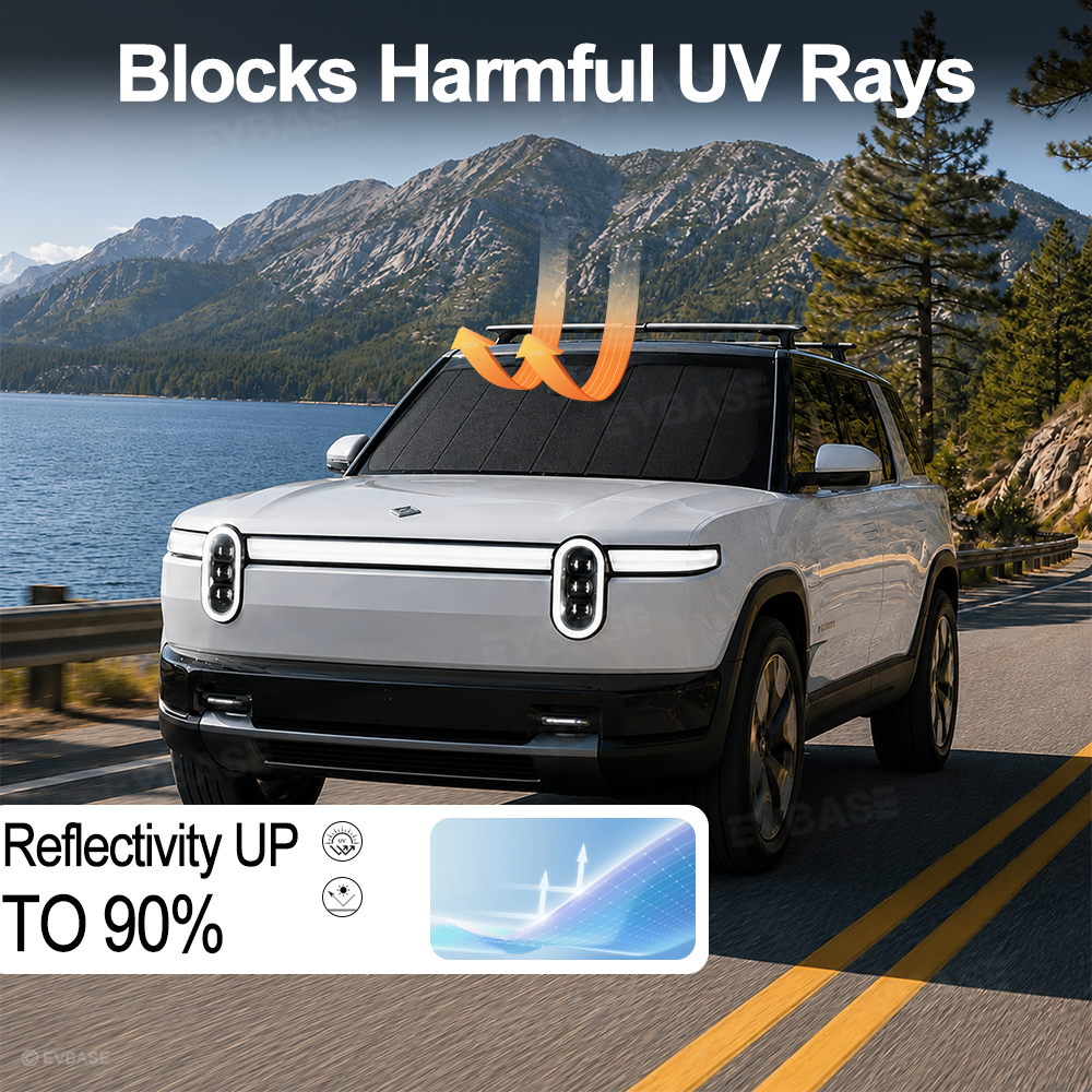 Windshield Sunshade for Rivian R2 Front Window Shade Sun Protection Heat Insulation