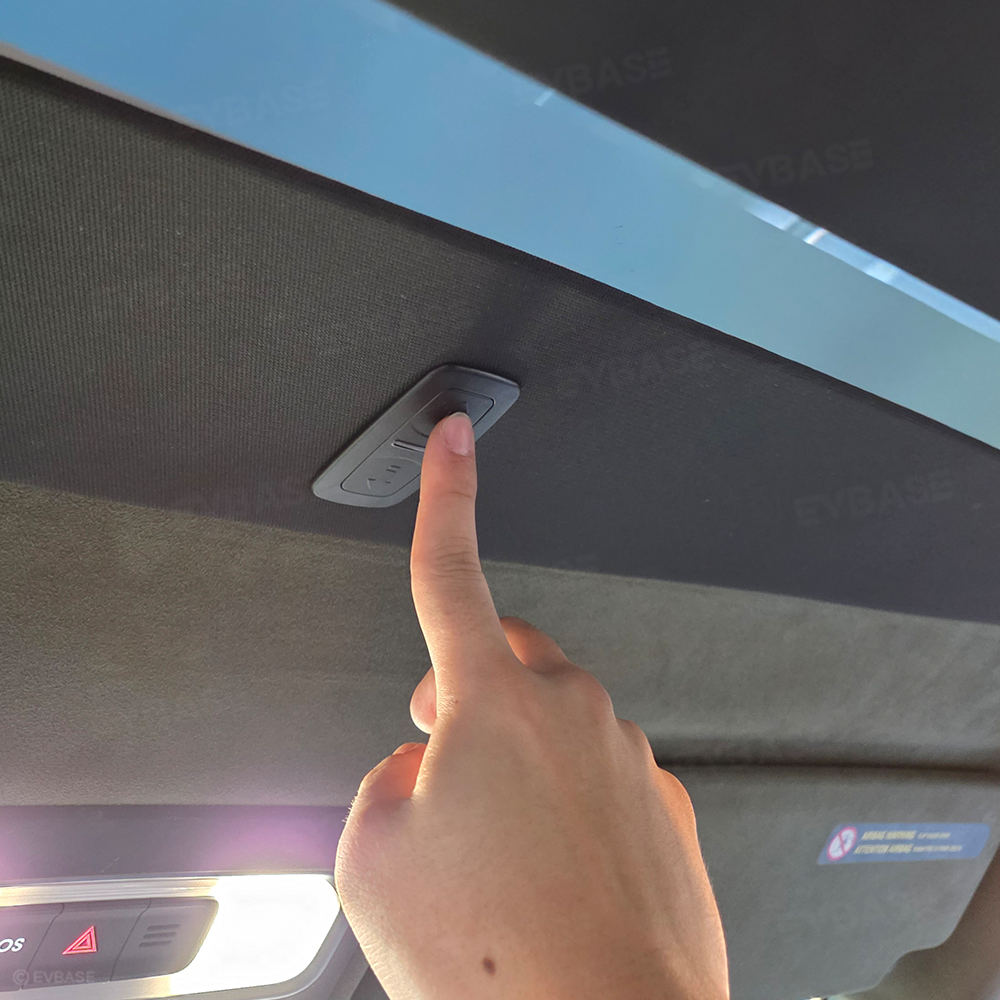 Electric Sunshade for Rivian R1T Glass Roof Automatic Retractable Sun Visor Shade