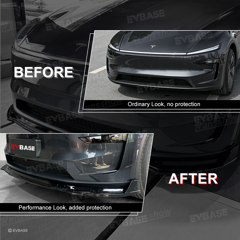 Model Y Juniper Front Lip Spoiler Sporty Style ABS Fascia Front Bumper Splitter