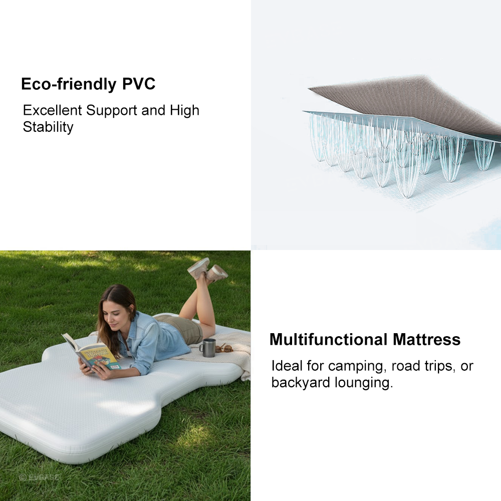 Front Seat Air Mattress Kids Inflatable Camping Bed with Air Pump for Model Y/ Y Juniper & Model 3/ 3 Highland