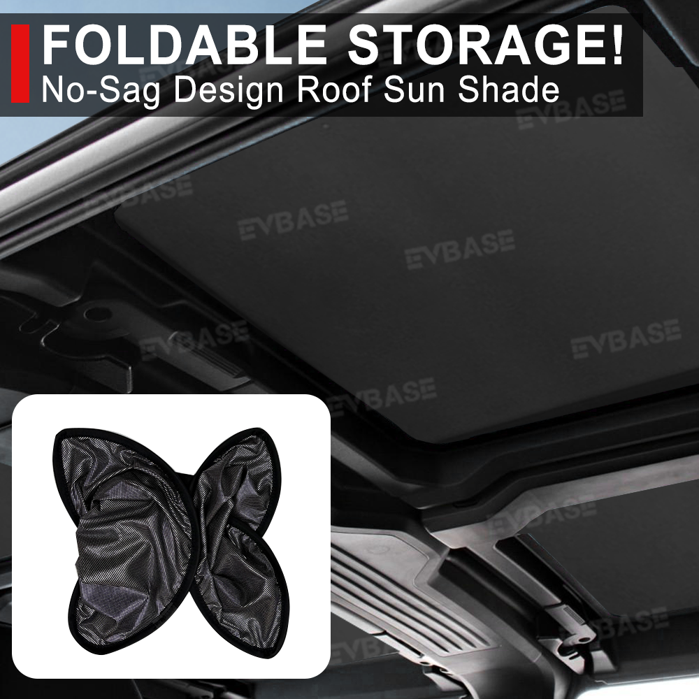Glass Roof Sunshade for Hummer EV Ice Crystal Sun Shield Foldable Sunroof Shade