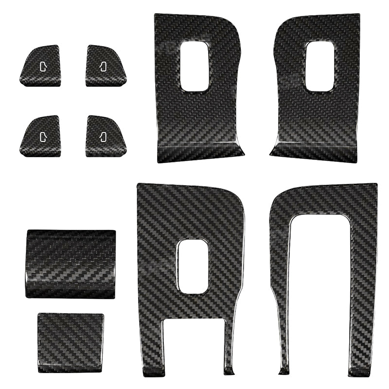 Model 3 Highland Window Lift Button Trim Switch Cover Real Carbon Fiber Door Armrest Panel Cover For Tesla