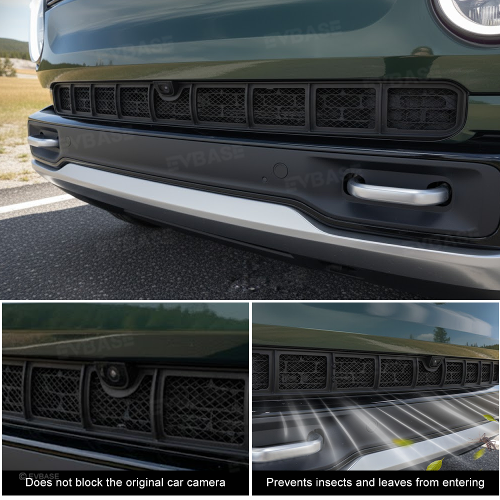 Grille Mesh Insert for Rivian R1T/ R1S Radiator Protective Mesh Grille Panel Bug & Debris Protector