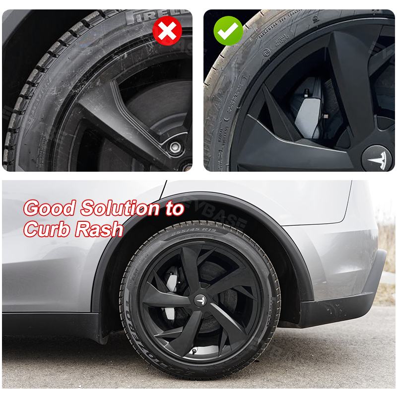 Hubcaps for Model Y Juniper 19 Inch Crossflow Wheels OEM Style Wheel Covers Exterior Accessories Upgrade 4PCS