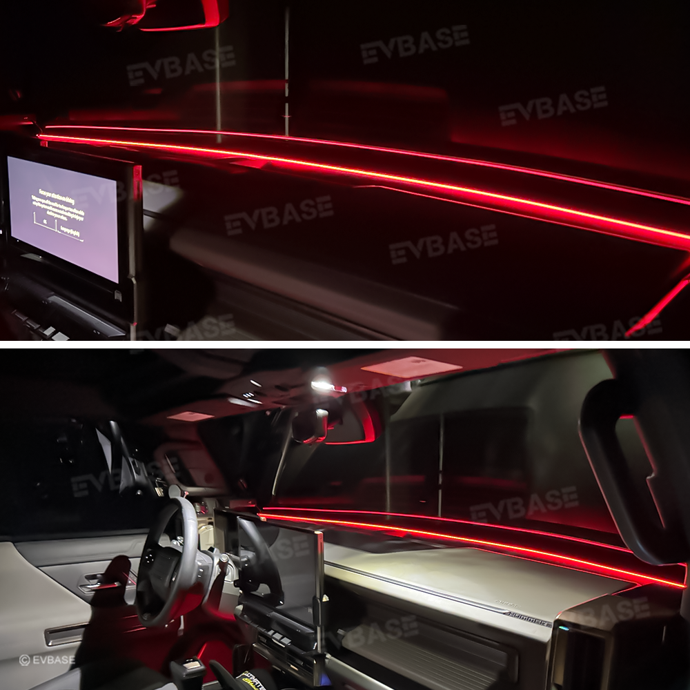 Hummer EV Dashboard Streamer Ambient Lighting RGB LED Light Strip