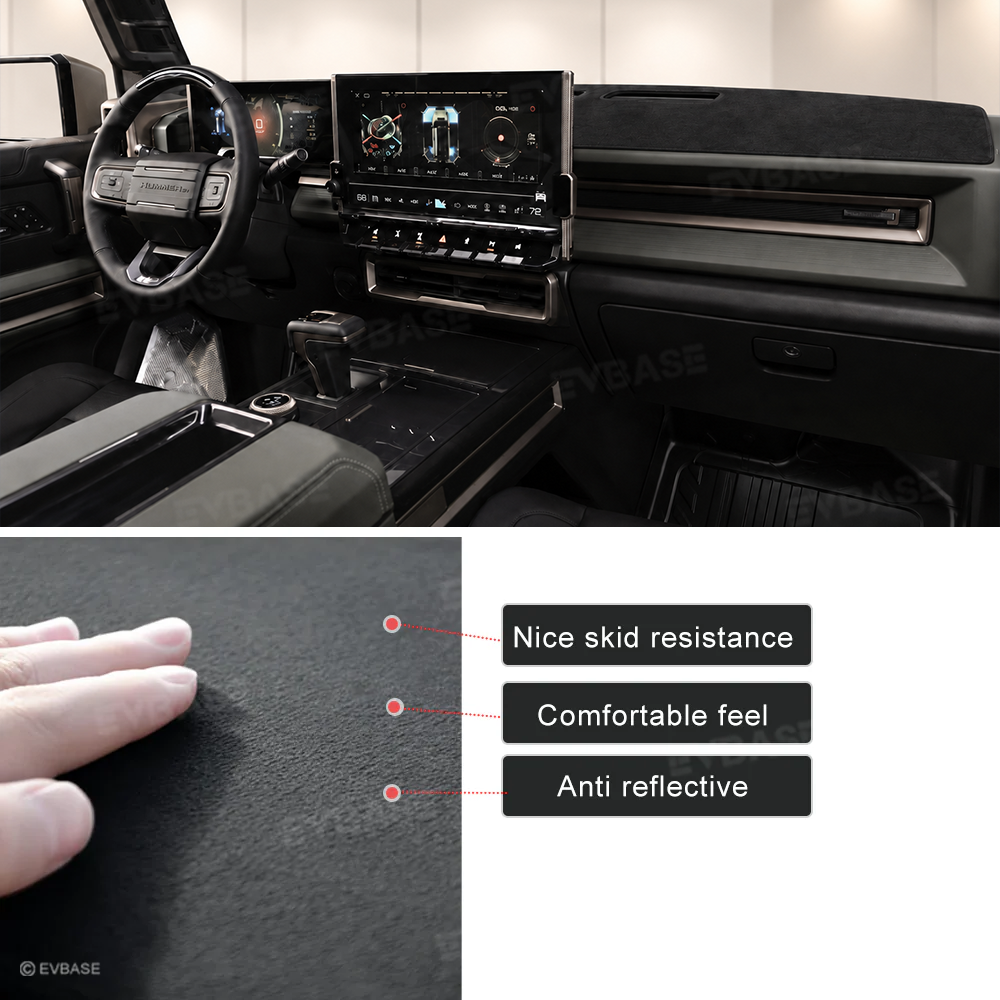 Hummer EV Dashboard Cover Anti-Glare Sun Protection Dash Mat Protector