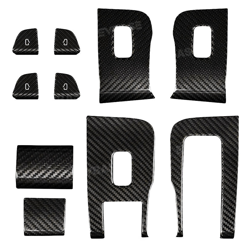 Model 3 Highland Window Lift Button Trim Switch Cover Real Carbon Fiber Door Armrest Panel Cover For Tesla