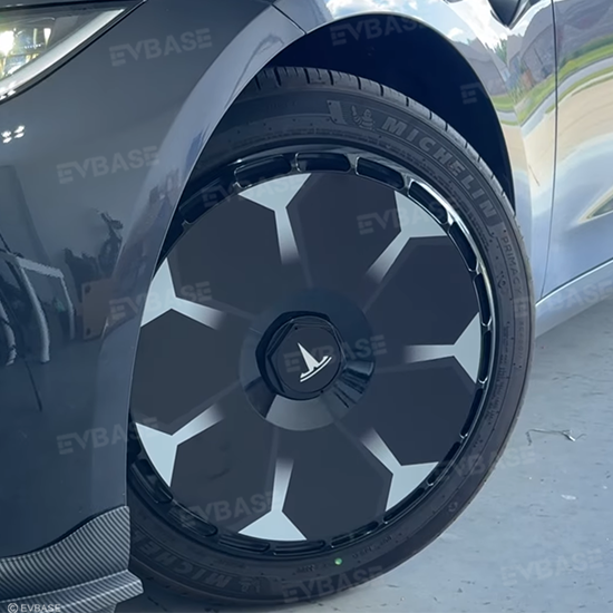 Model 3 Highland Hubcaps 18'' & 19'' Customized Graphics Full Coverage Wheel Covers 4PCS