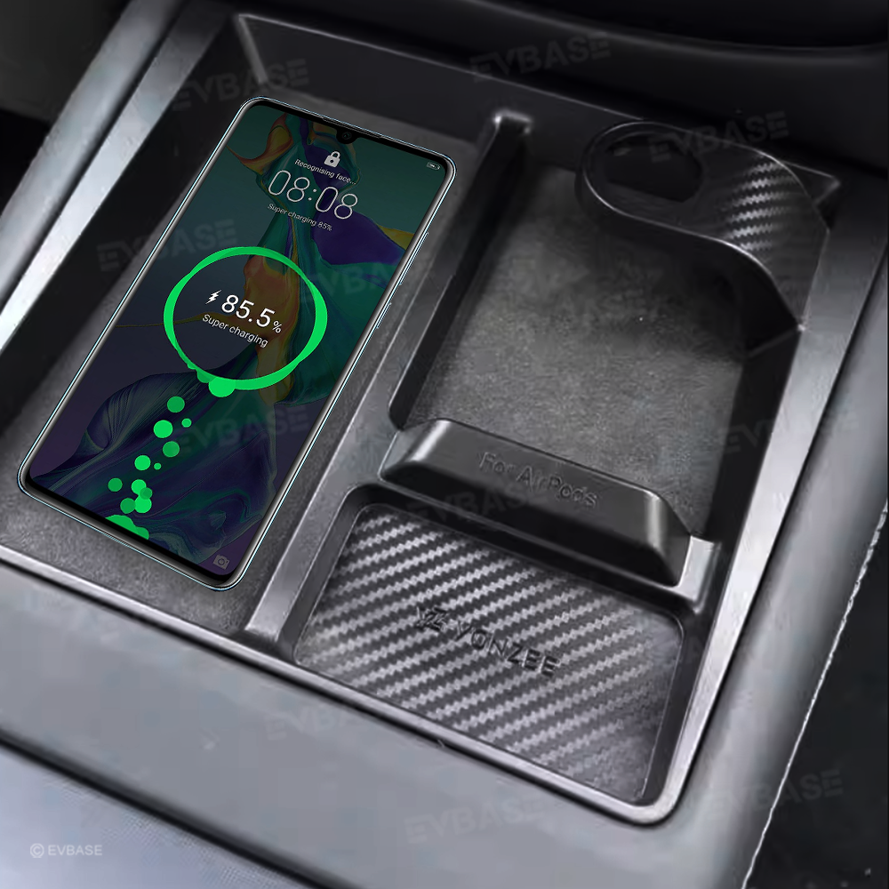 Model 3 Highland / Y Juniper Center Console Wireless Charging Dock 3-in-1 Charging Organizer for Tesla