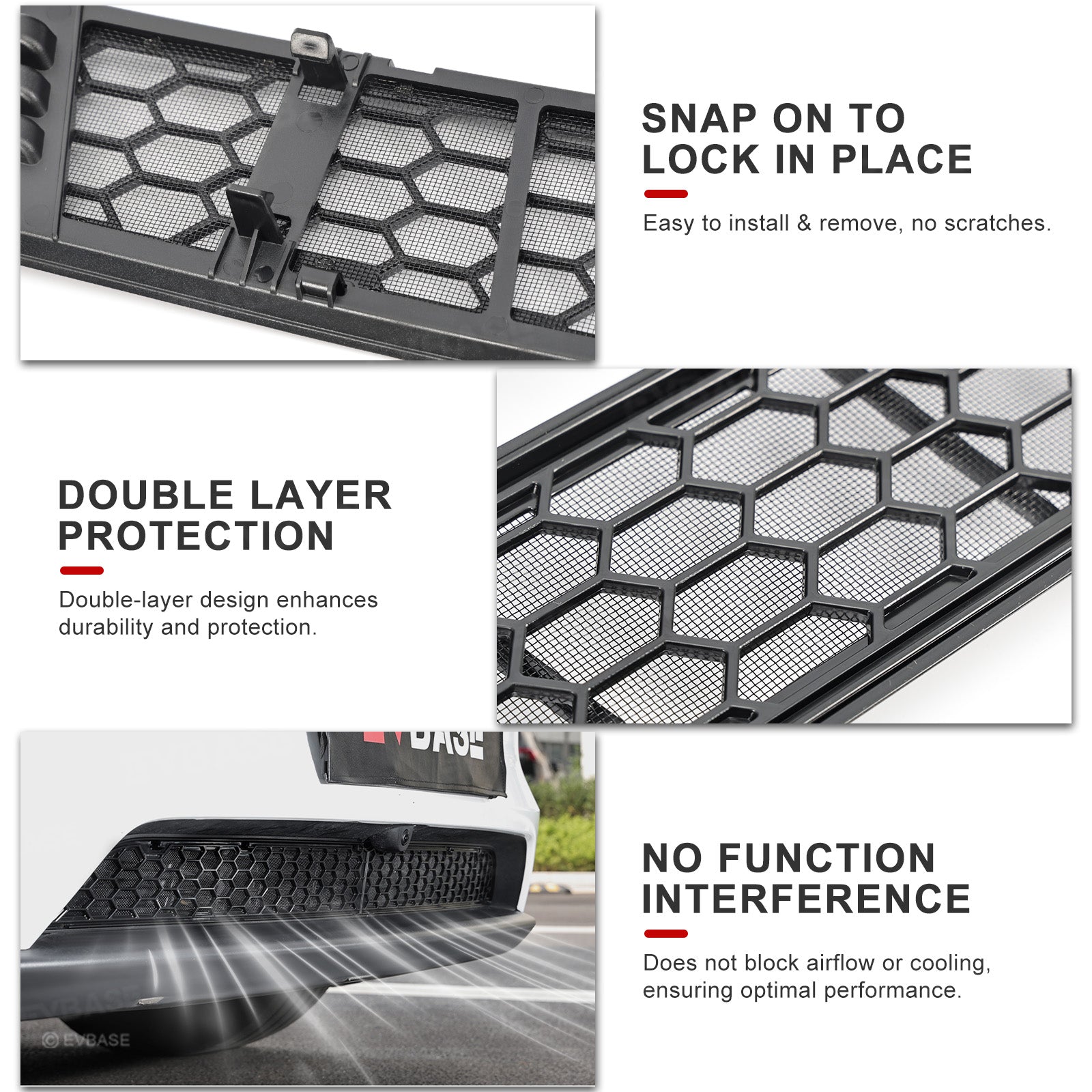 Model Y Juniper Grille Mesh Insert & Air Intake Vent Cover & Under-Seat Air Vent Cover Air Flow Outlet Protector
