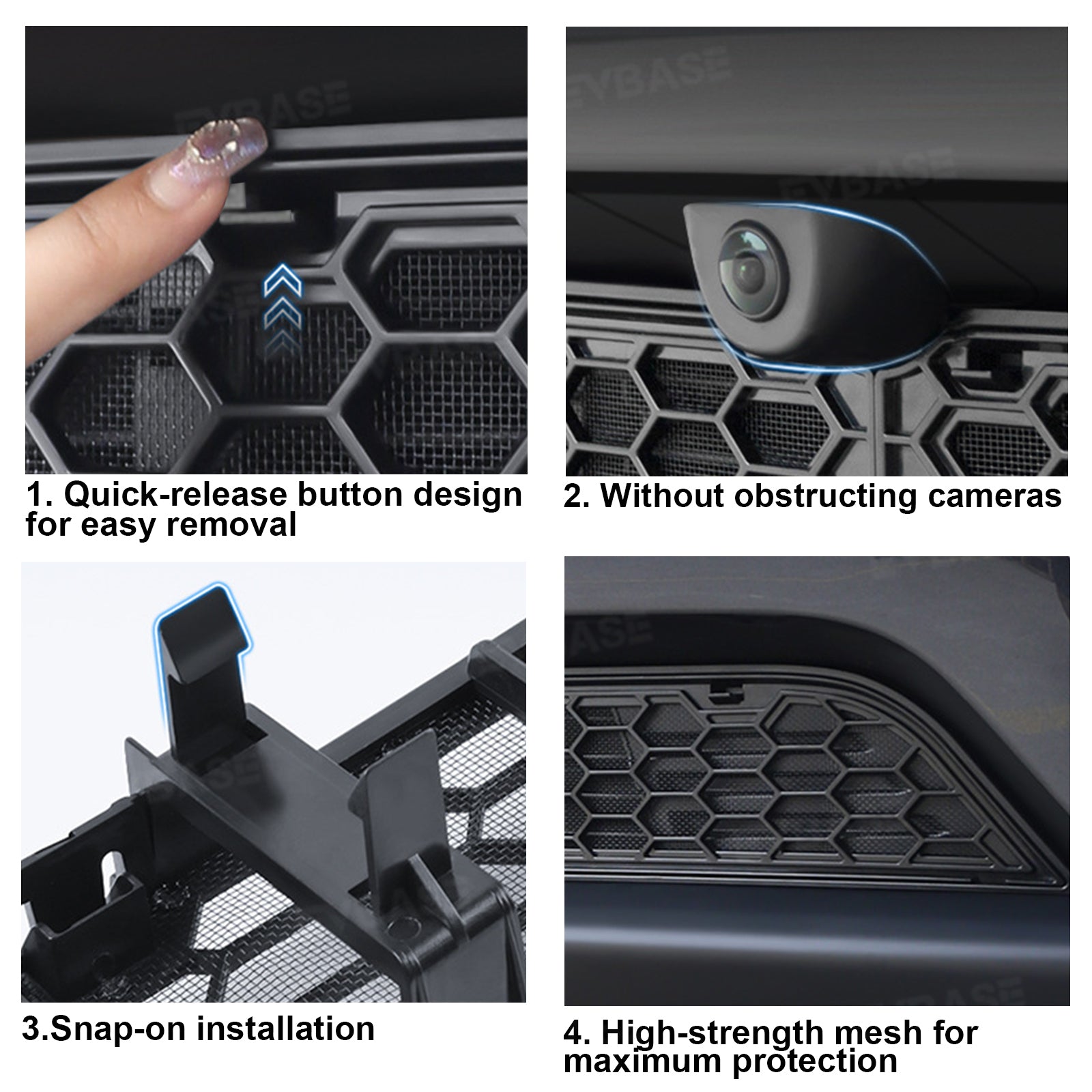 Model Y Juniper Grille Mesh Insert & Air Intake Vent Cover & Under-Seat Air Vent Cover Air Flow Outlet Protector