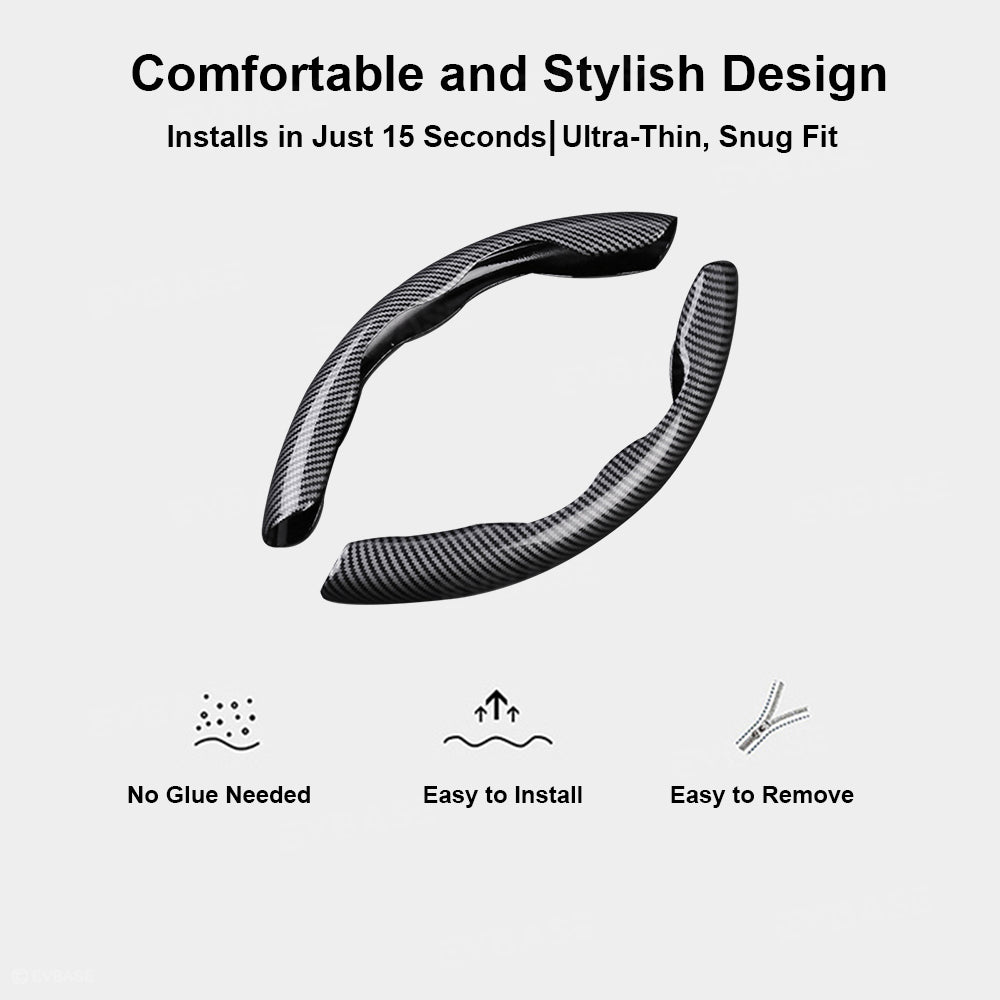 Model 3 Highland/ Y Juniper Steering Wheel Cover Anti-Slip Steering Wheel Overlay Trim