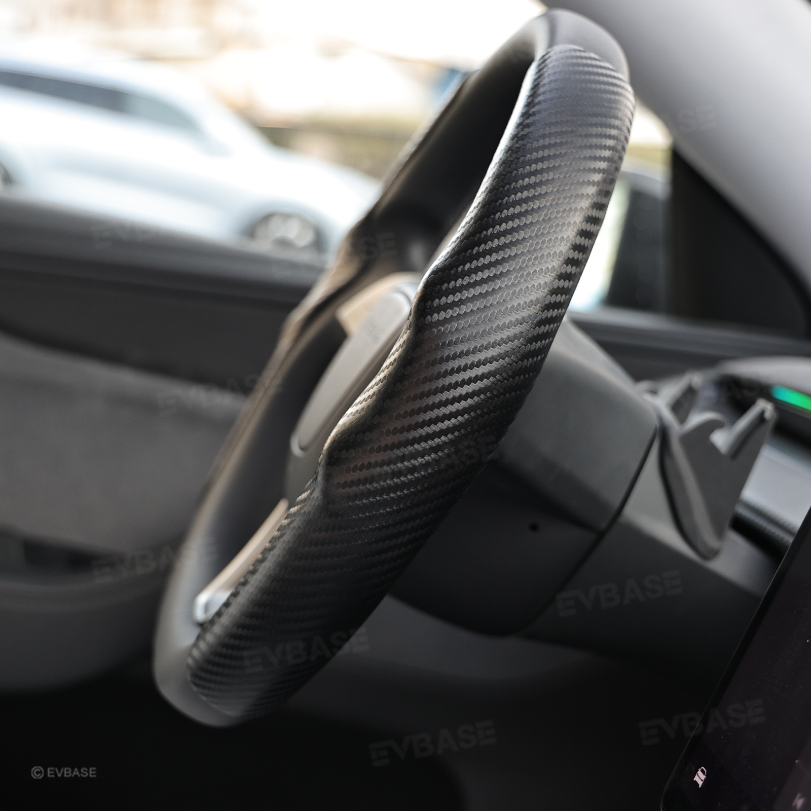 Model 3 Highland/ Y Juniper Steering Wheel Cover Anti-Slip Steering Wheel Overlay Trim