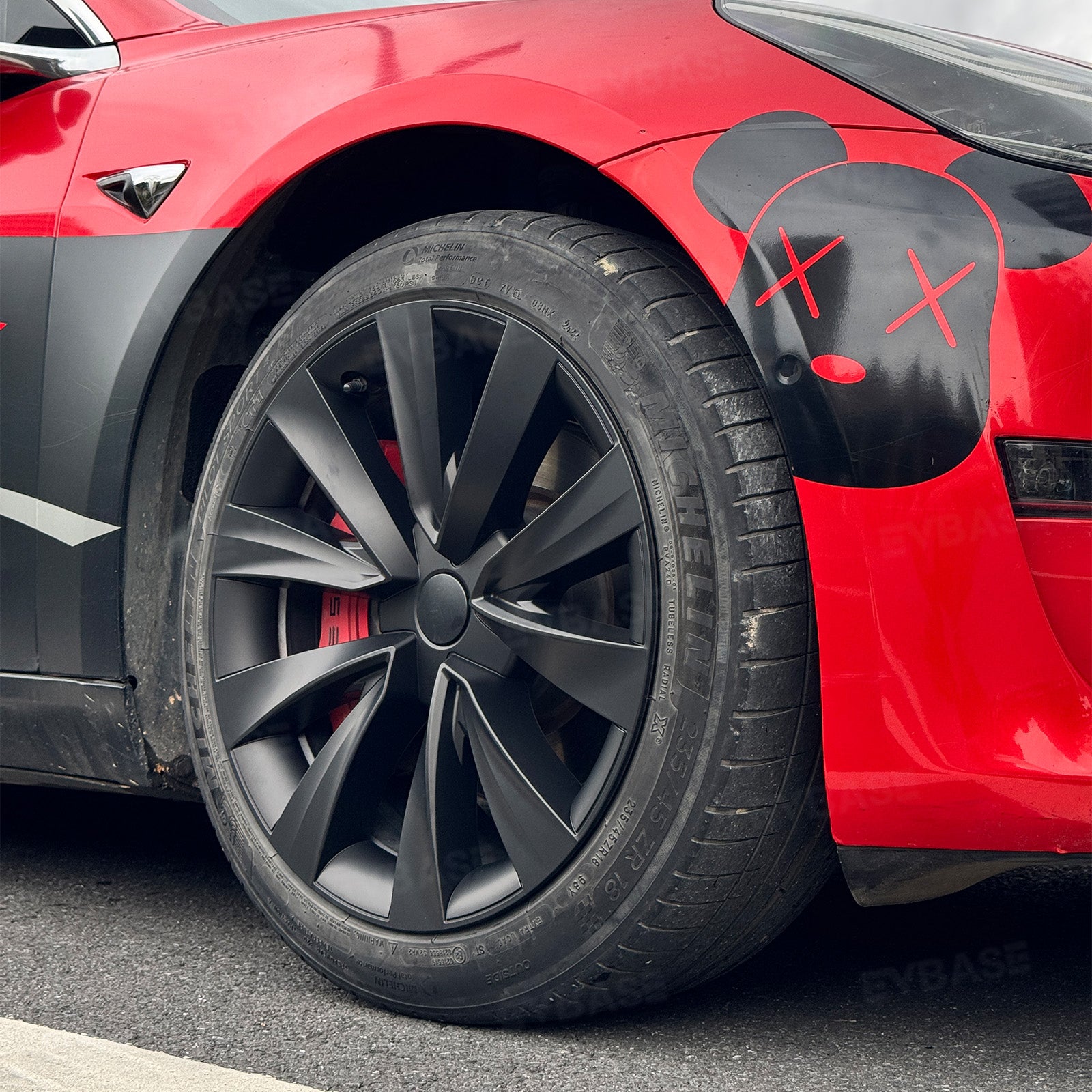 Model 3 Wheel Covers 18inch Wheel Caps Inspired by Model Y Juniper Helix Wheels for Tesla