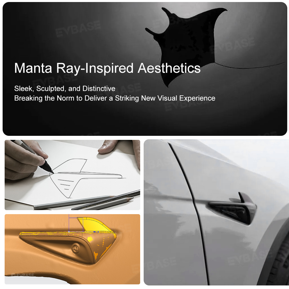 Model 3/Y Real Carbon Fiber Side Camera Turn Signal Protection Cover HW4.0 Inspired by the Elegance of the Manta Ray