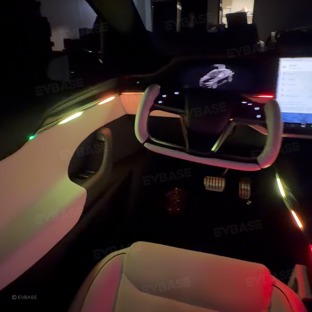 Model X RGB Ambient Lighting Interior Streamer Light Kit LED Neon Light Strip