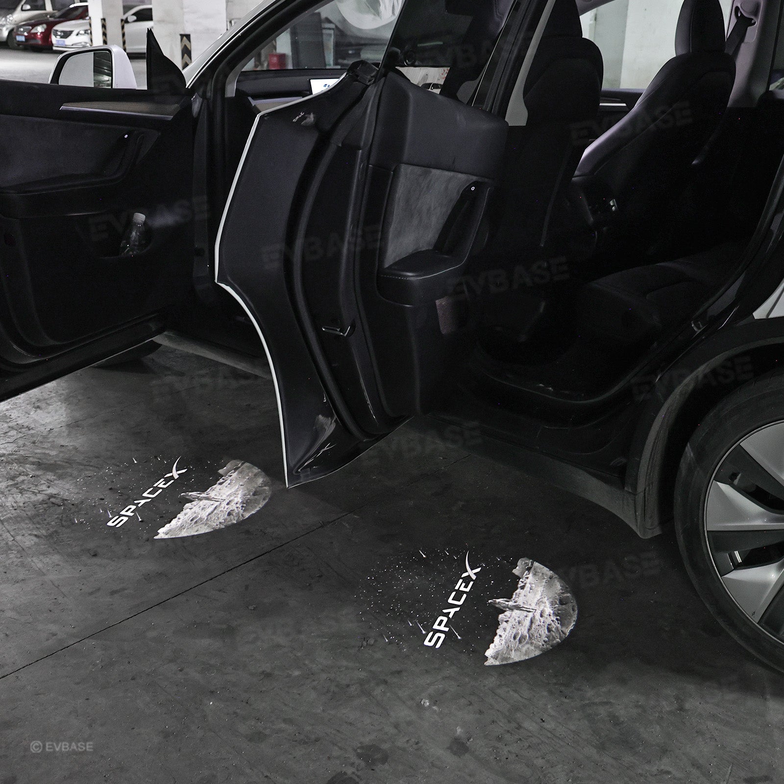 Model Y/3 Door Light Projector with Space Martian Style Puddle Lights for Tesla