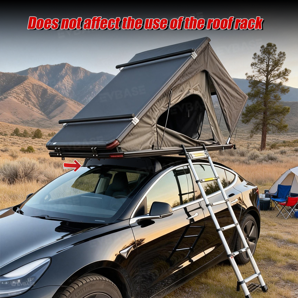 Model Y/3 Roof Rack Lockable Cross Bars 2.0 Reduced Wind Noise Carrier Rails Rooftop Luggage Cargo Carrier