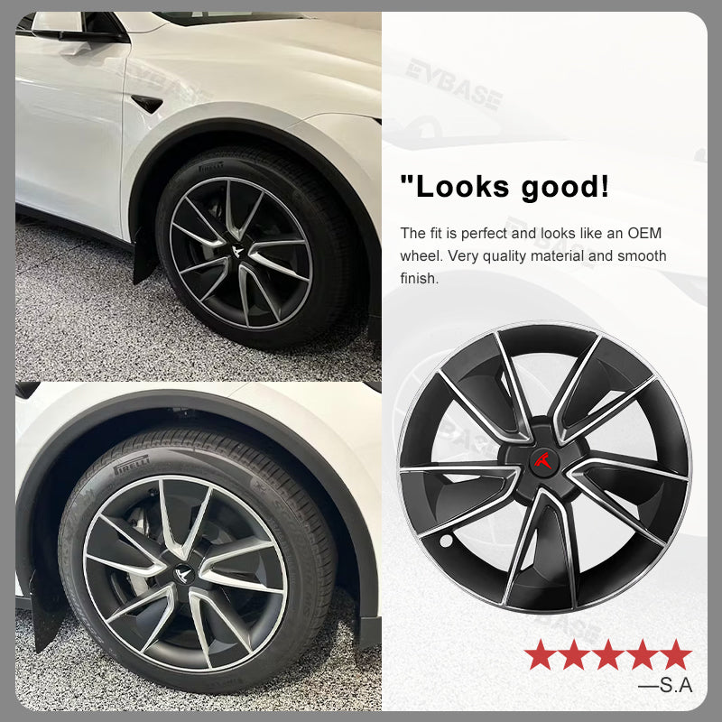 Model Y Juniper 19 Inch Wheel Covers With Performance Style Hub Caps 4PCS