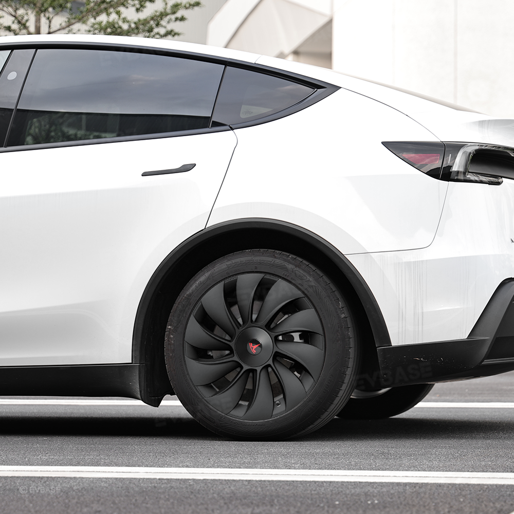 Model Y Juniper 19 inch Wheel Covers Überturbine Style Matte Hubcaps for Tesla Crossflow Wheels