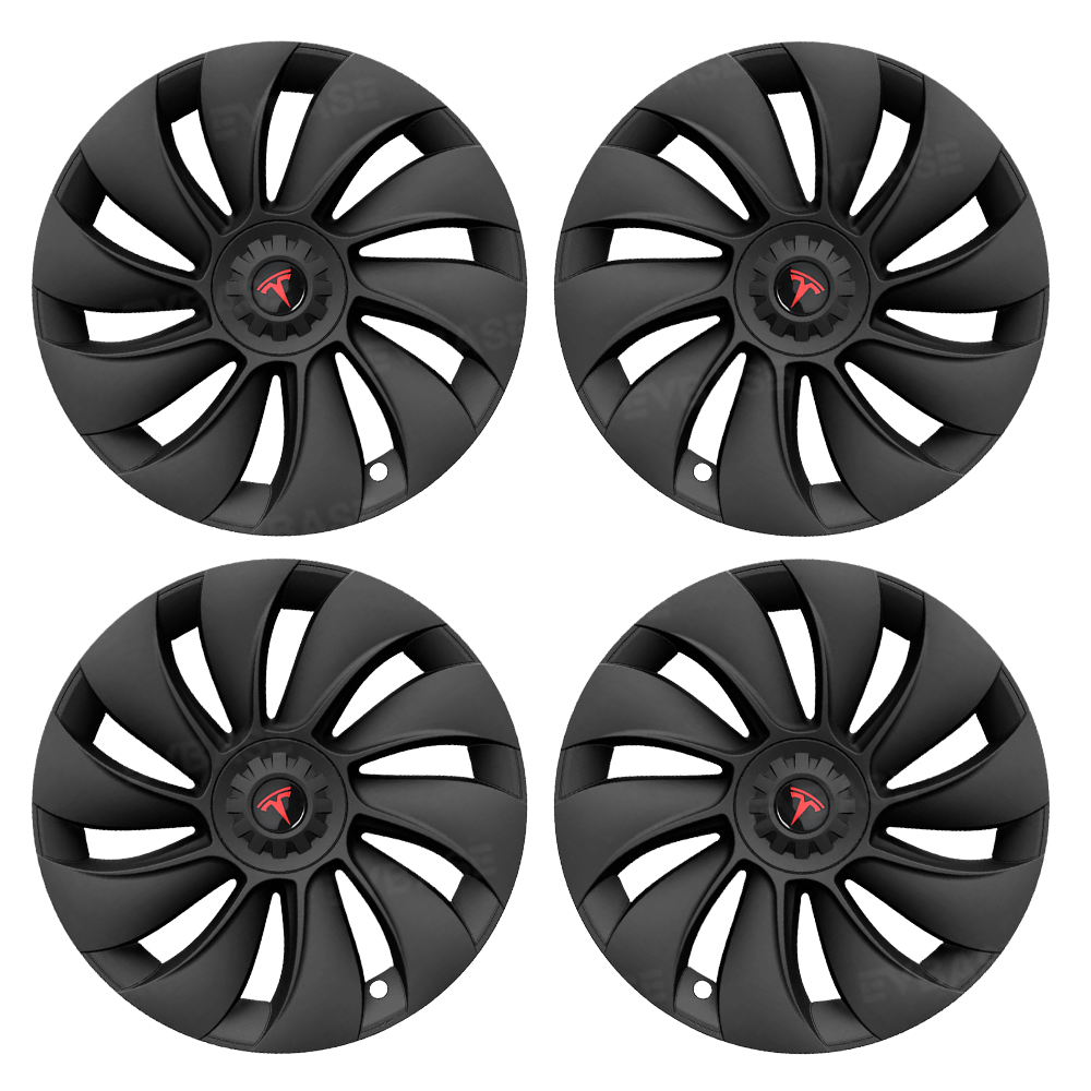 Model Y Juniper 19 inch Wheel Covers Überturbine Style Matte Hubcaps for Tesla Crossflow Wheels