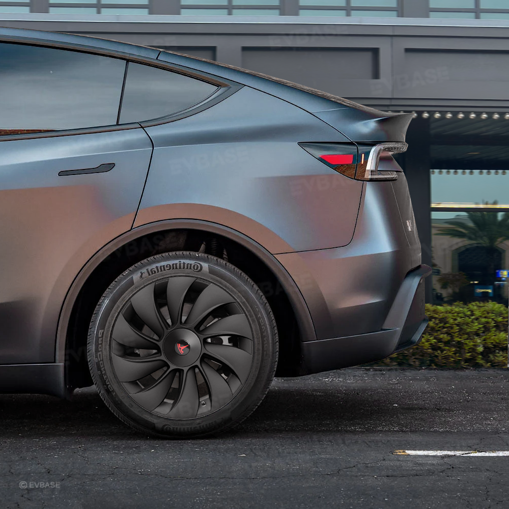 Model Y Juniper 19 inch Wheel Covers Überturbine Style Matte Hubcaps for Tesla Crossflow Wheels