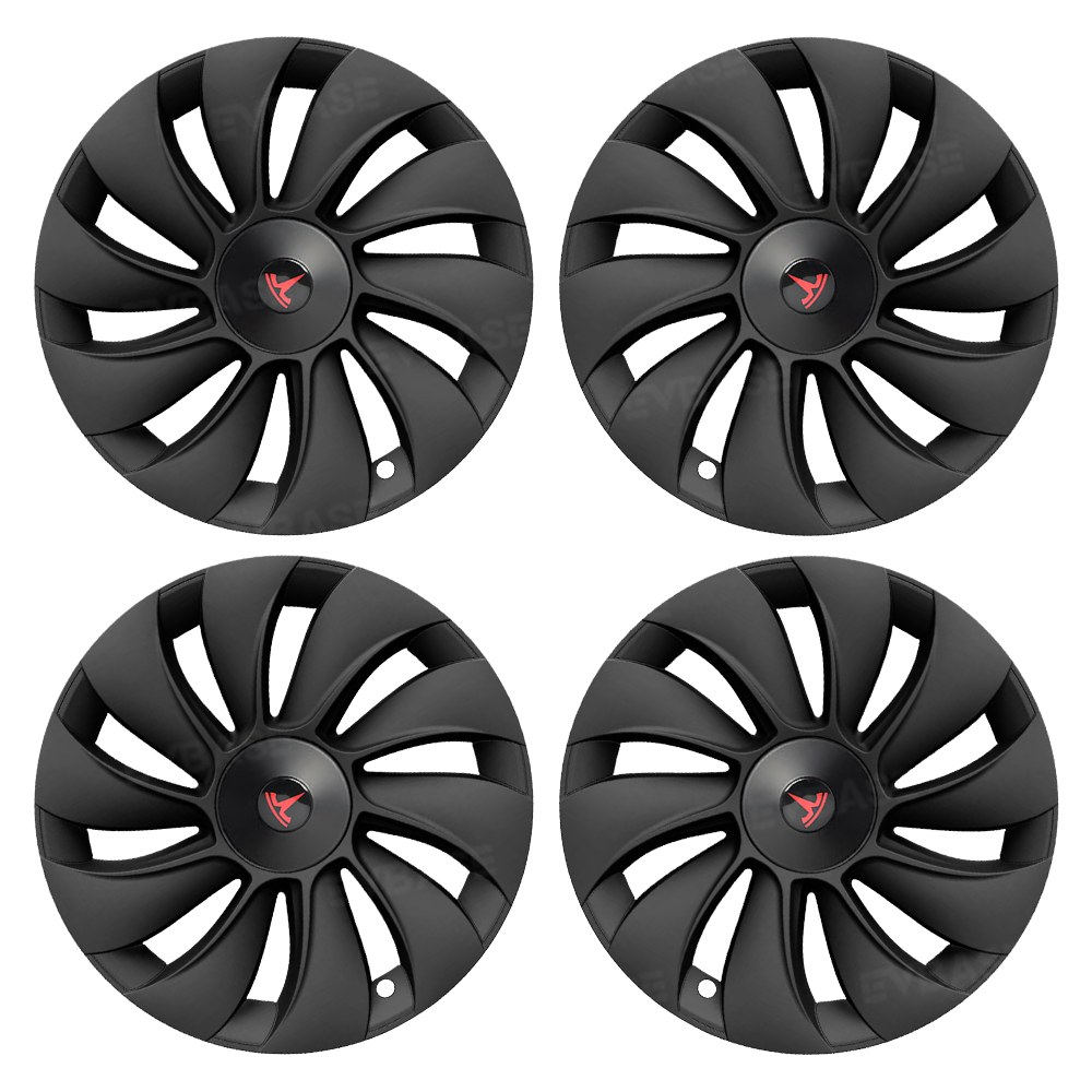 Model Y Juniper 19 inch Wheel Covers Überturbine Style Matte Hubcaps for Tesla Crossflow Wheels