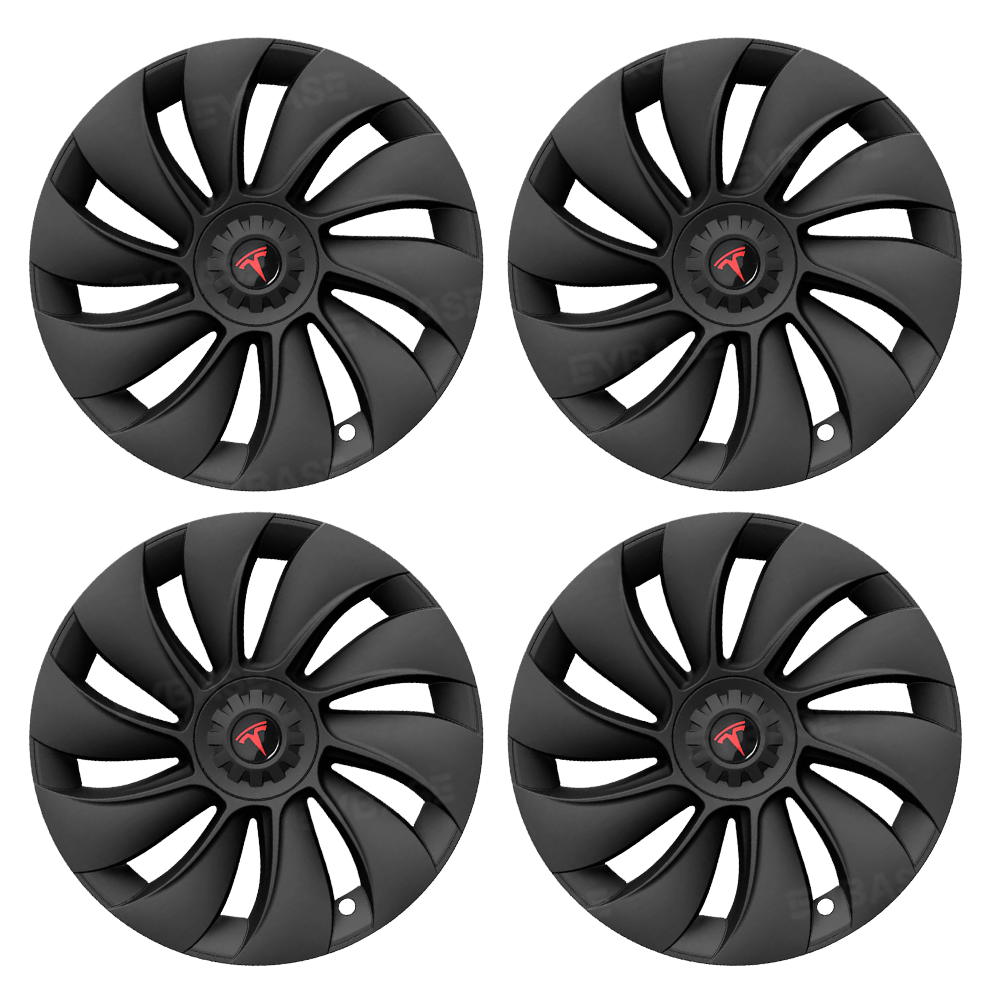 Model Y Juniper 19 inch Wheel Covers Überturbine Style Matte Hubcaps for Tesla Crossflow Wheels