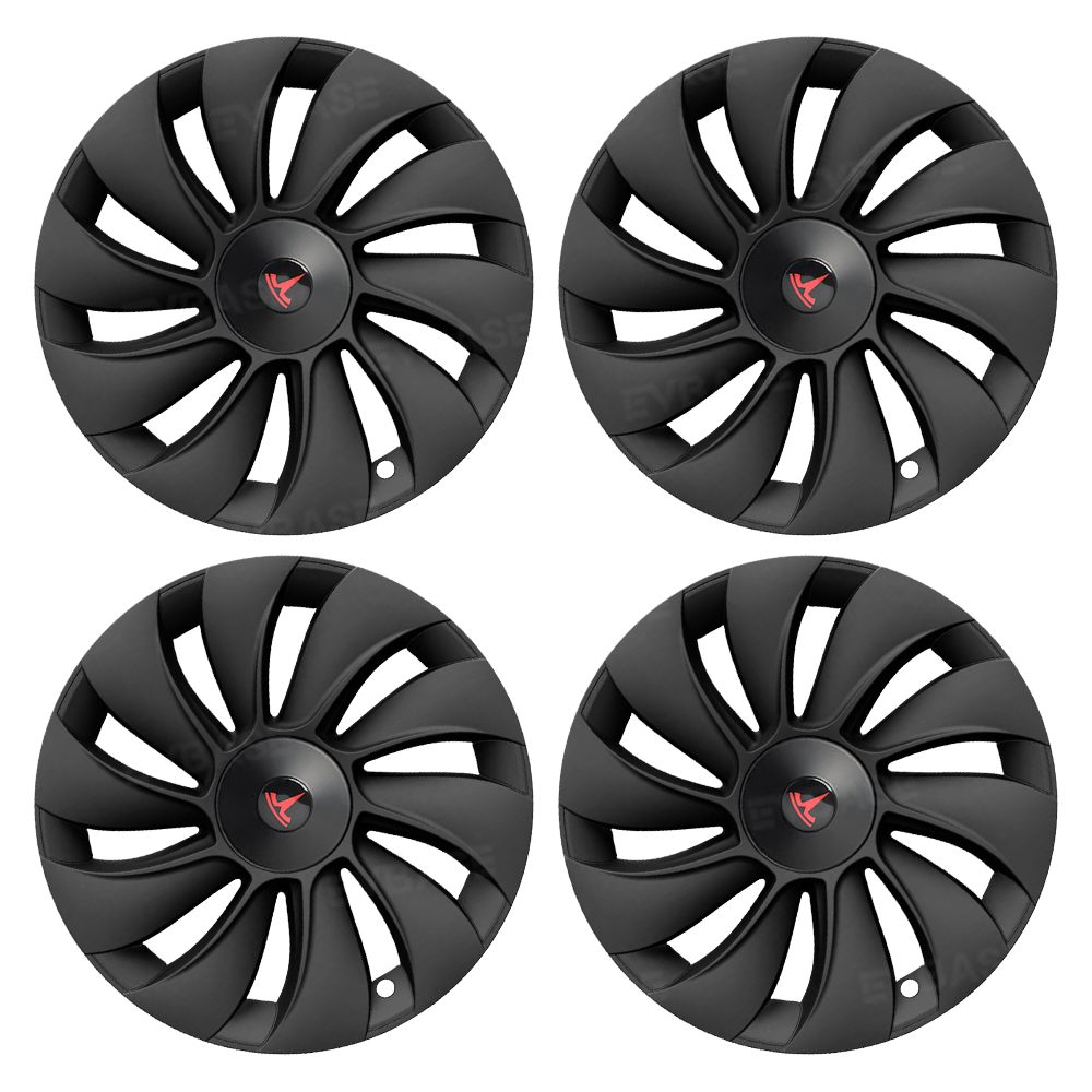 Model Y Juniper 19 inch Wheel Covers Überturbine Style Matte Hubcaps for Tesla Crossflow Wheels