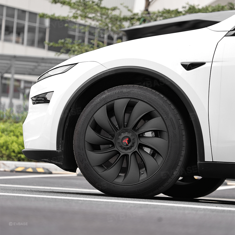 Model Y Juniper 19 inch Wheel Covers Überturbine Style Matte Hubcaps for Tesla Crossflow Wheels