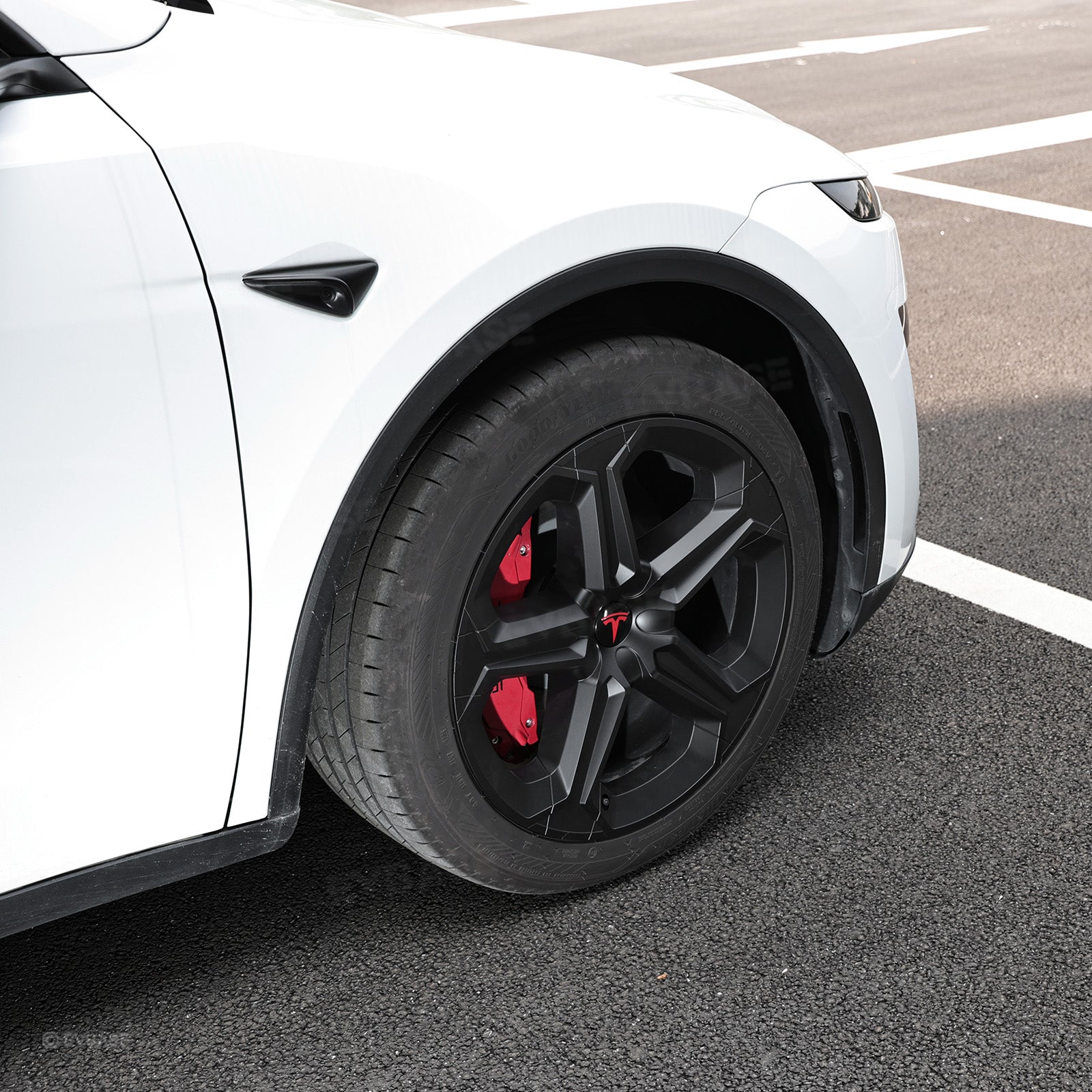 Model Y Juniper 19" Wheel Covers with Futuristic Off-Road Style Hubcaps Full Rim Protectors for Tesla