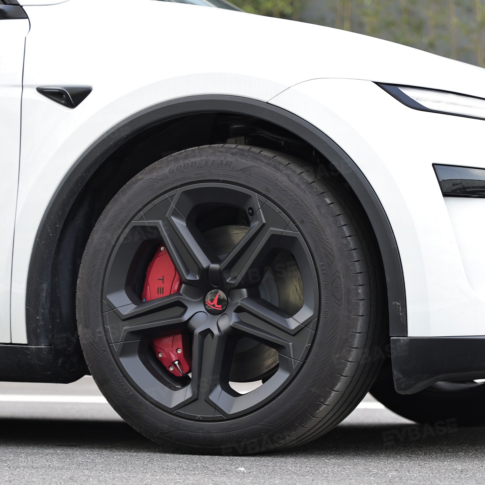 Model Y Juniper 19" Wheel Covers with Futuristic Off-Road Style Hubcaps Full Rim Protectors for Tesla