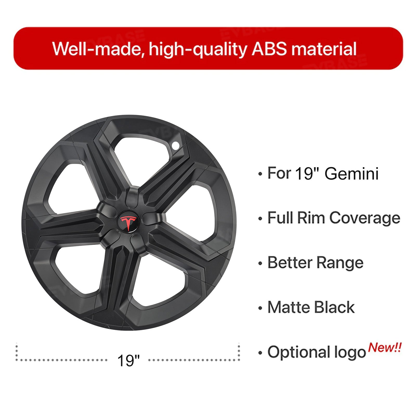 Model Y Juniper 19" Wheel Covers with Futuristic Off-Road Style Hubcaps Full Rim Protectors for Tesla