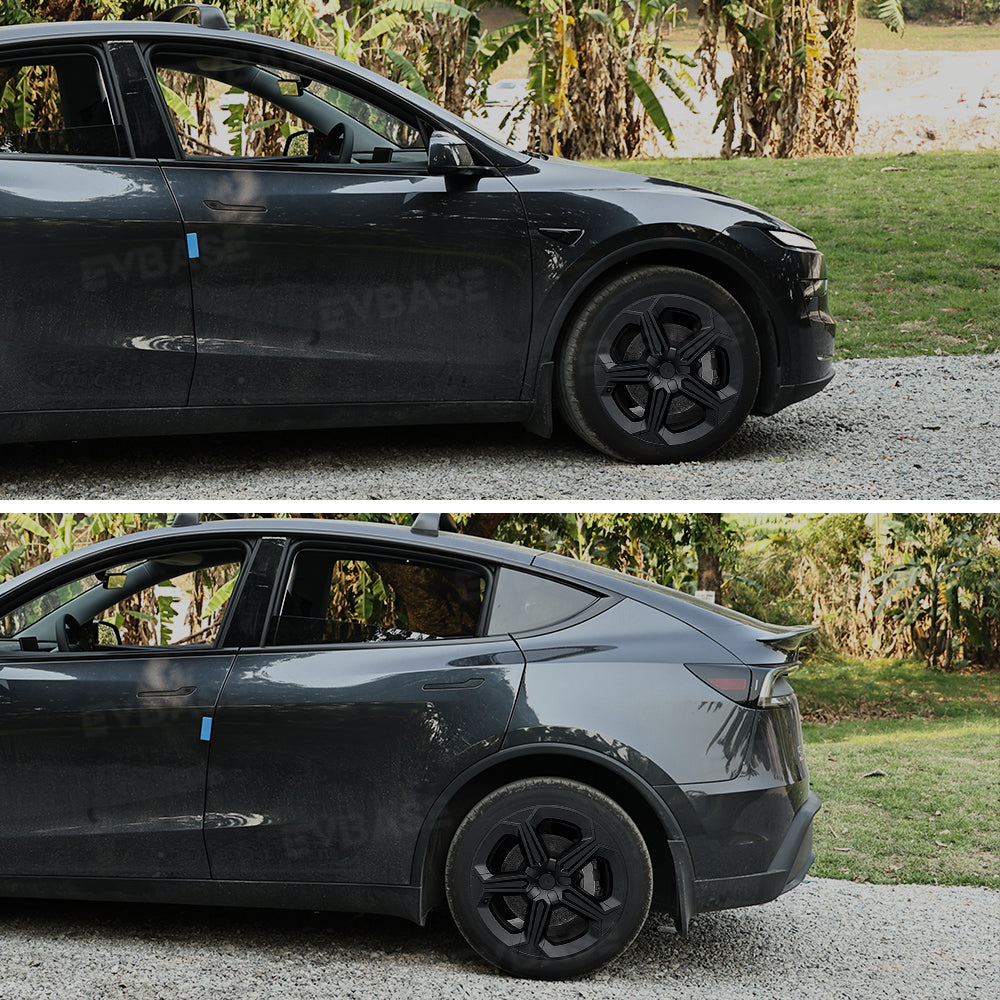 Model Y Juniper 19" Wheel Covers with Futuristic Off-Road Style Hubcaps Full Rim Protectors for Tesla