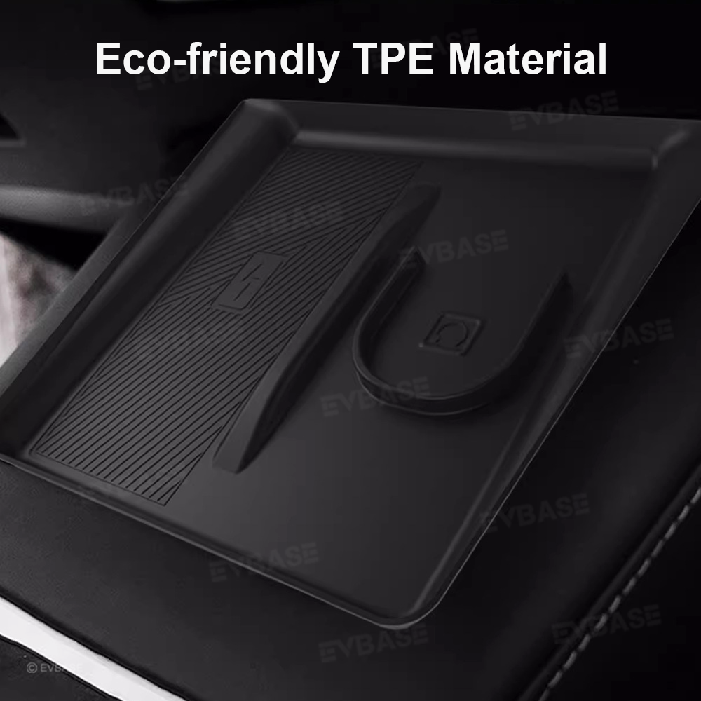 Model Y Juniper 2-in-1 Wireless Charging Pad Anti-Slip Mat TPE Center Console Wireless Charging Protector for Cell Phones Airpods