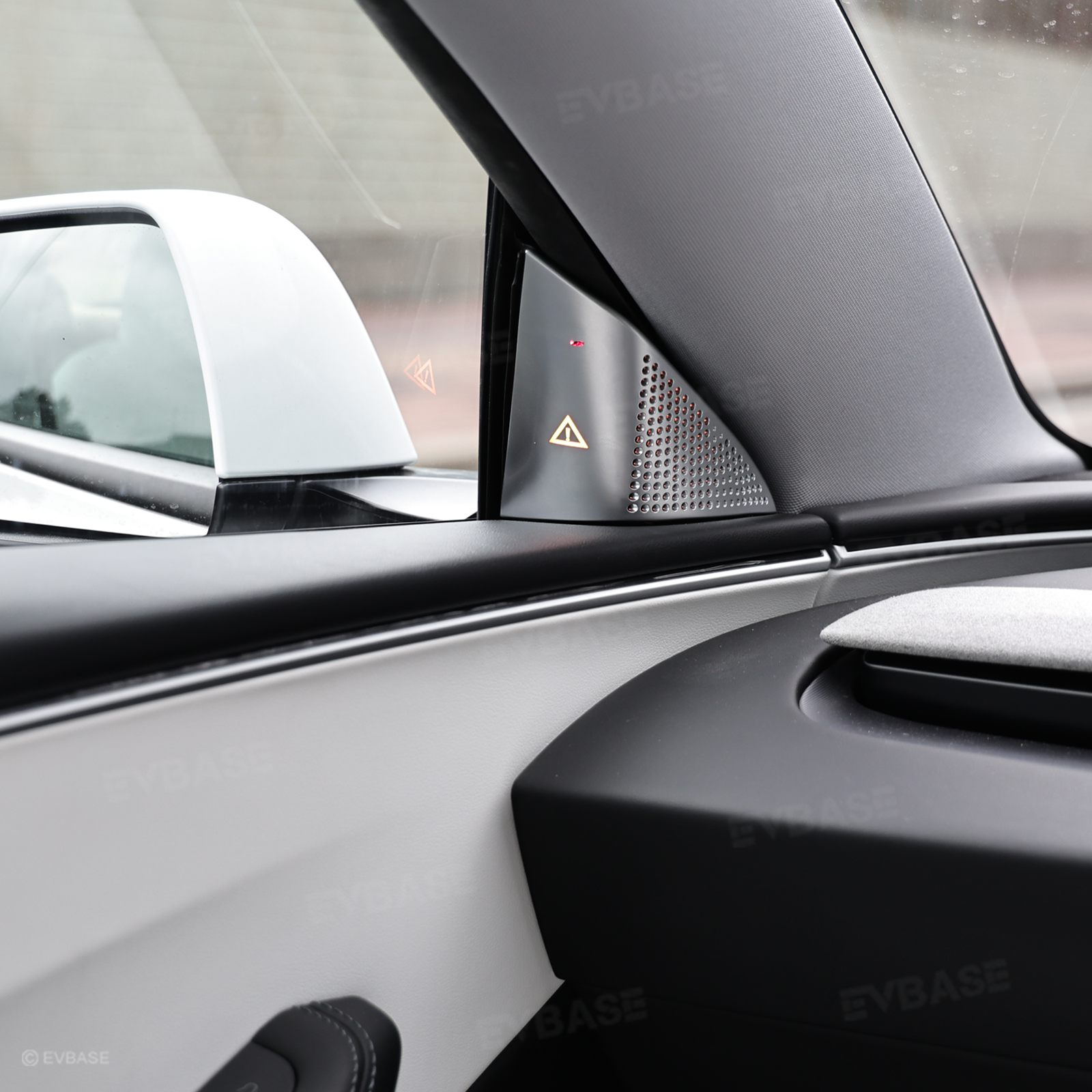 Model 3 Highland Blind Spot Monitor A-Pillar BSD Warning Light Cover-ABS