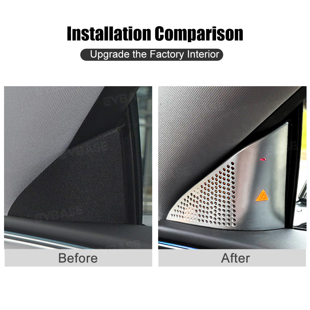 Model Y Juniper/ 3 Highland Blind Spot Monitor A-Pillar BSD Warning Light Cover-Stainless Steel