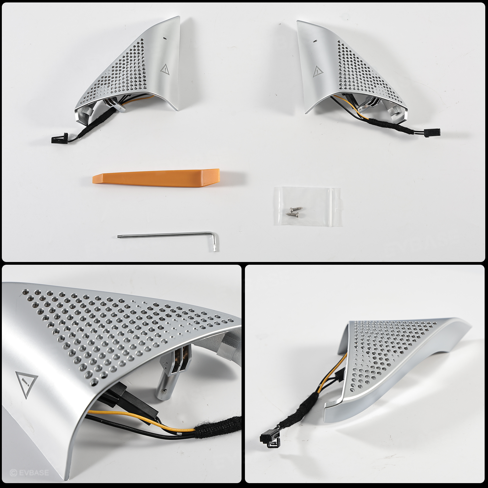 Model 3 Highland Blind Spot Monitor A-Pillar BSD Warning Light Cover-ABS