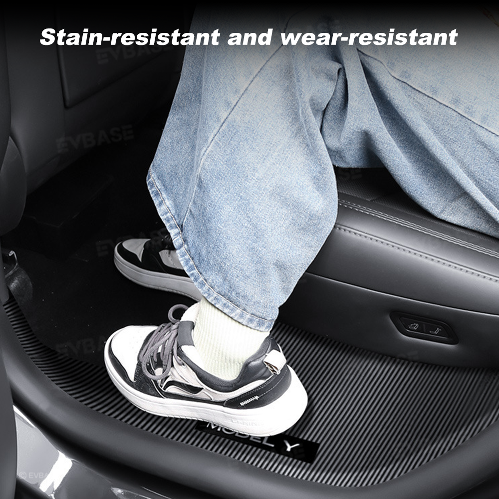 Model Y Juniper/ 3 Highland Door Sill Protector Full-Coverage Kick Panel Carpet Protection Cover