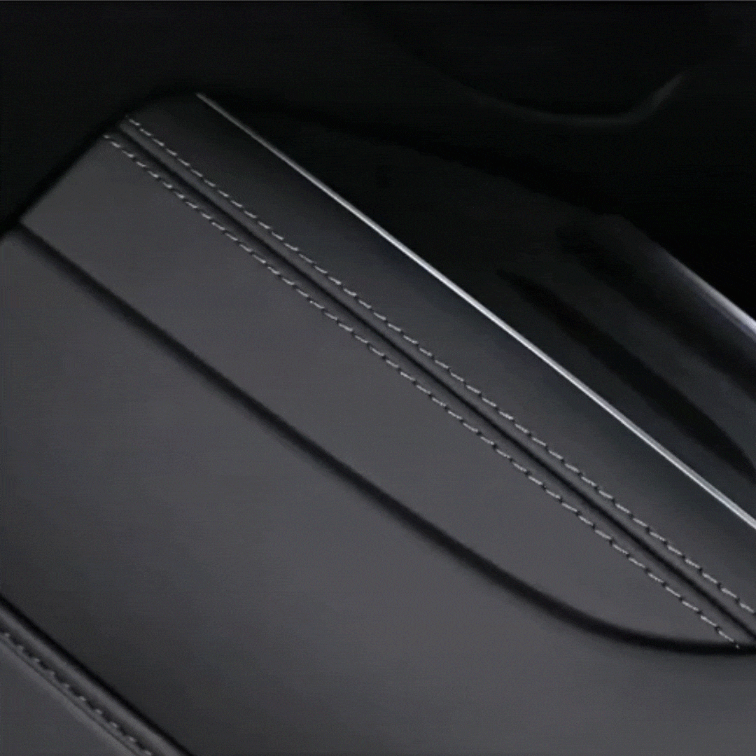 Model Y Juniper/ 3 Highland Real Soft Carbon Fiber Side Trim Cover for Center Console Wireless Charger
