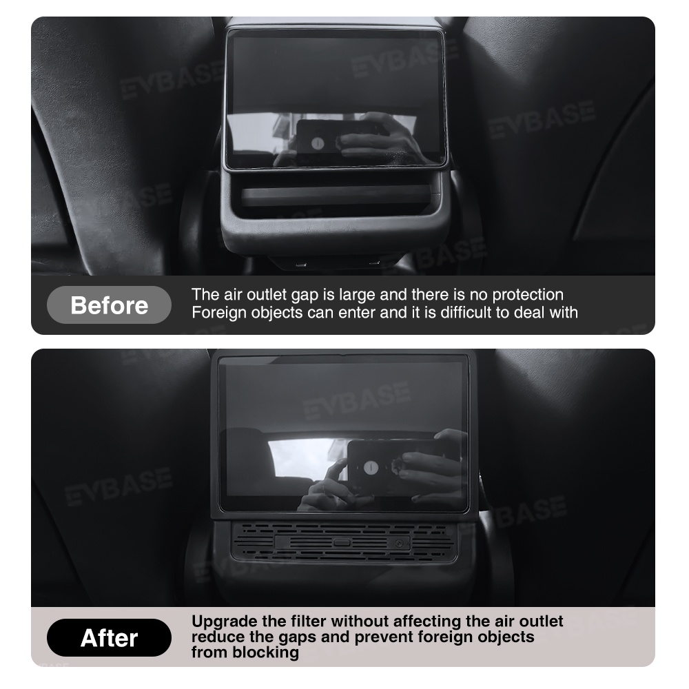 Model Y Juniper/ 3 Highland Rear Air Vent Screen Protector Frame Rear Seat A/C Cover with Fragrance Stick