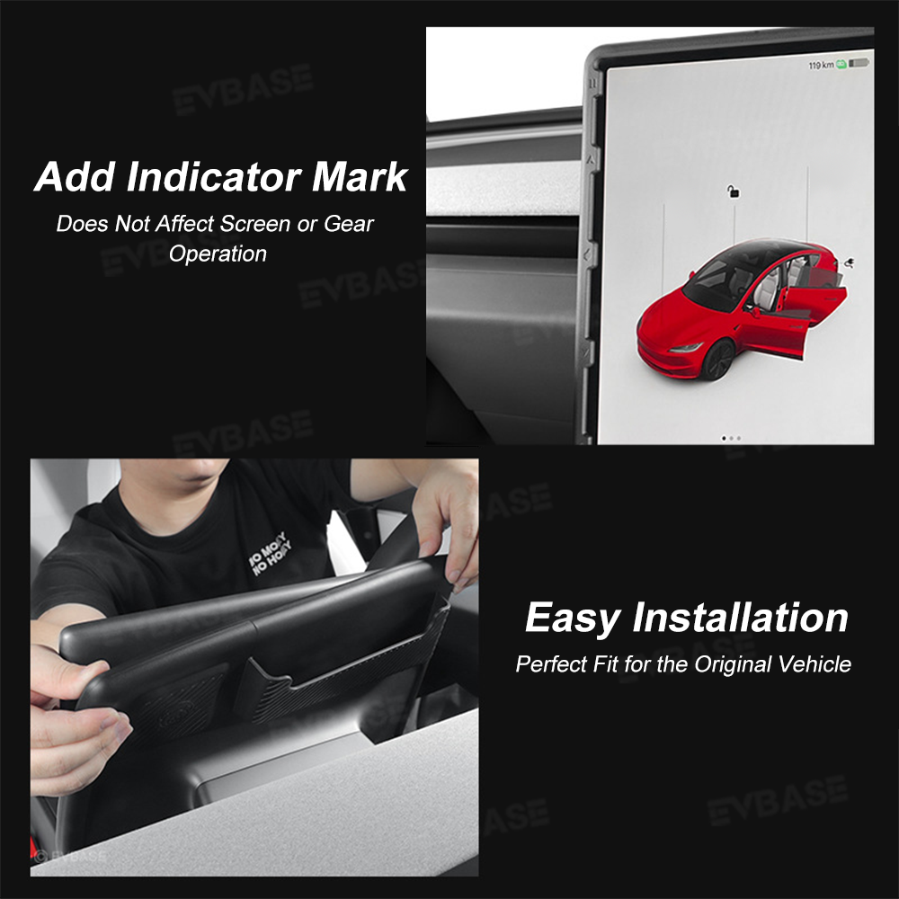 Model Y Juniper/ 3 Highland Screen Frame Protector Center Console Display TPE Protective Frame Cover