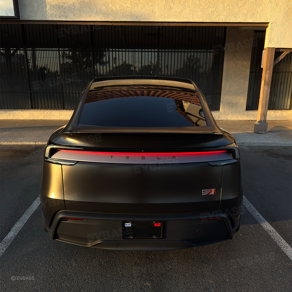 Model Y Juniper/ 3 Highland T-E-S-L-A Lettering Tailgate Emblem Decal Real Carbon Fiber Logo