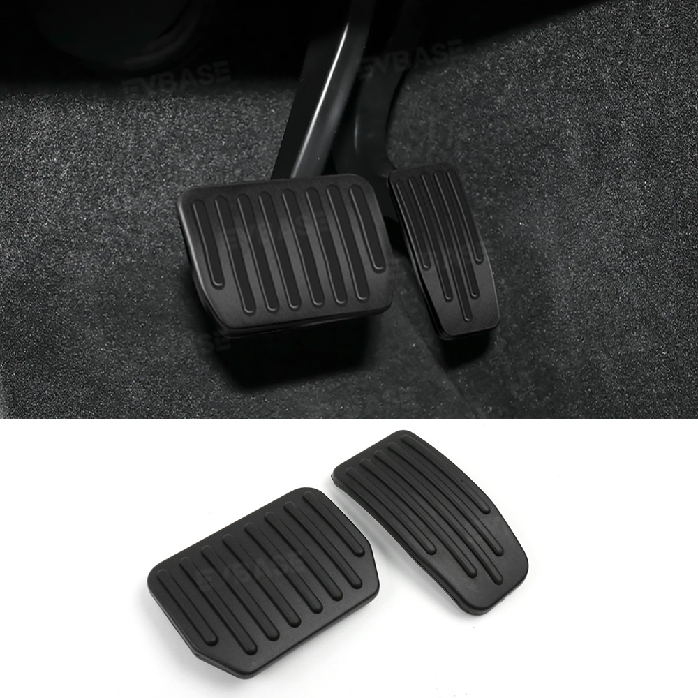 non slip pedal Model Y Juniper/3 Highland Non-Slip Pedal Covers Performance Aluminum Accelerator Brake Pedal Set