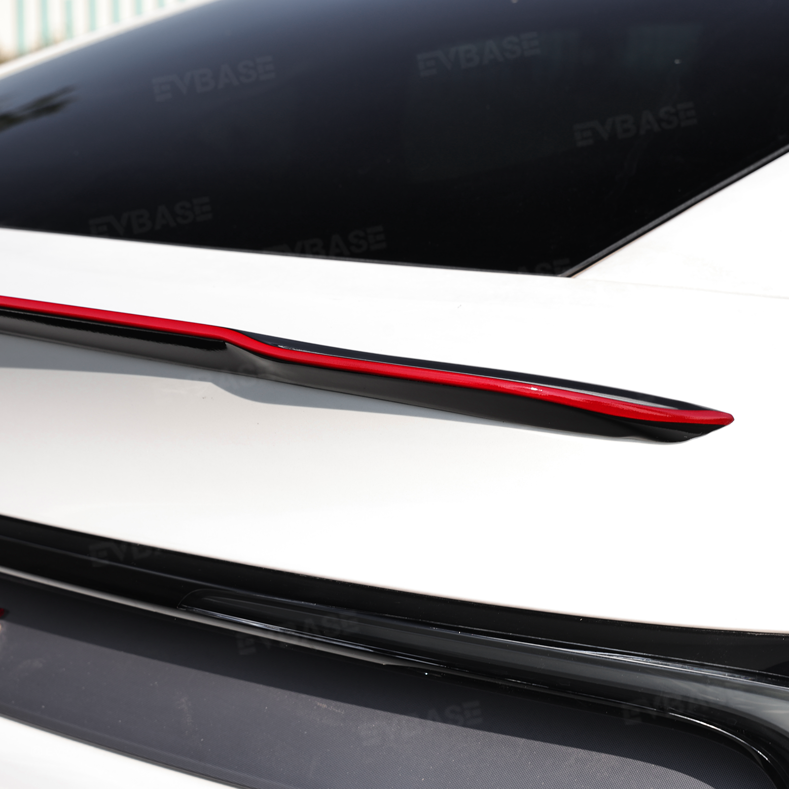 Model Y Juniper ABS Full Aero Body Kit with Red Trim Design |Rear Diffuser& Rear Spoiler& Front Lip& Side Skirts for Tesla