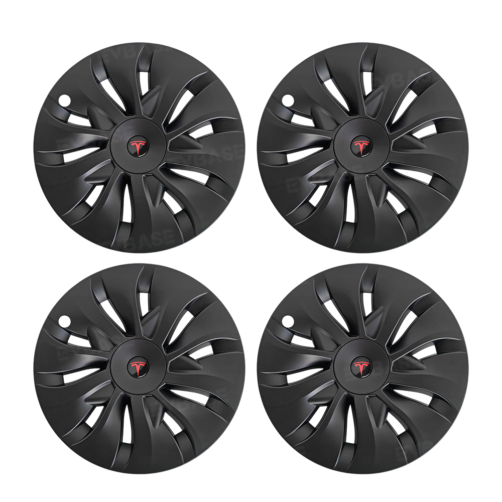 Model Y Juniper Aero-Style Wheel Covers for Tesla 19" Wheels Matte Hubcaps