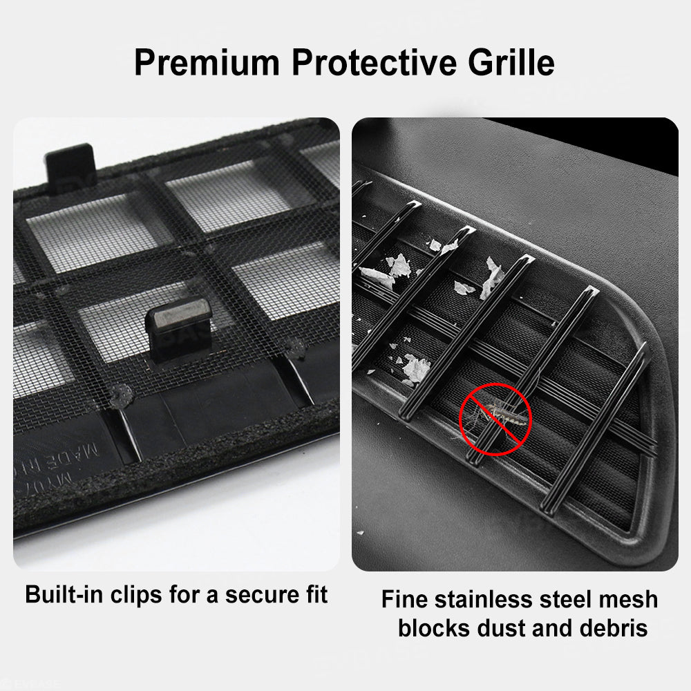 Model Y Juniper Grille Mesh Insert & Air Intake Vent Cover & Under-Seat Air Vent Cover Air Flow Outlet Protector