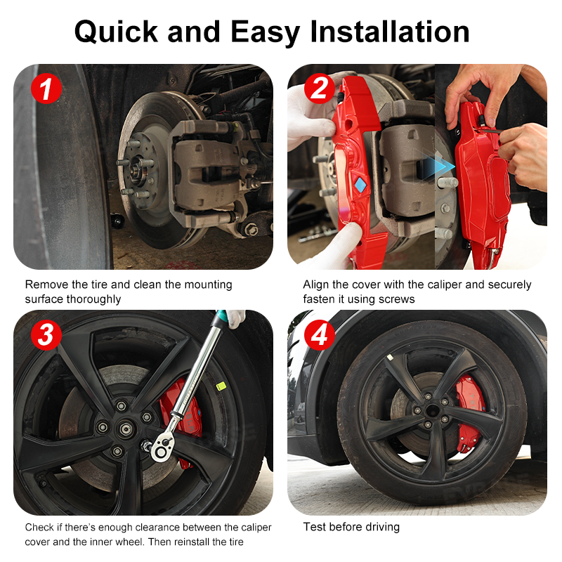 Model Y Juniper Brake Caliper Cover Set Performance Look Caliper Protector Precision Bolt-On